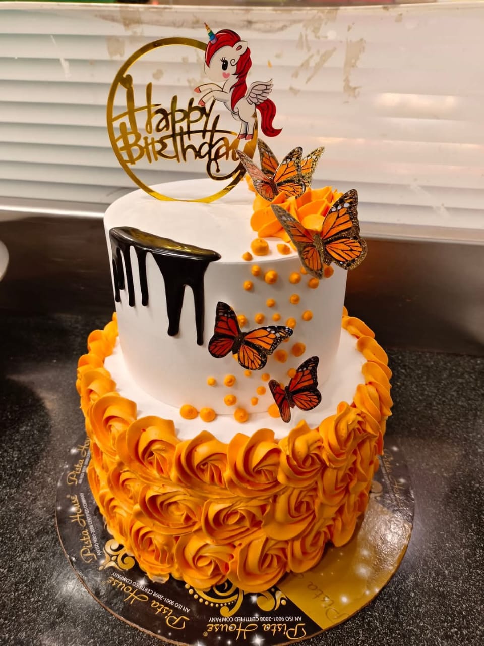Custom Butterfly Birthday Cake